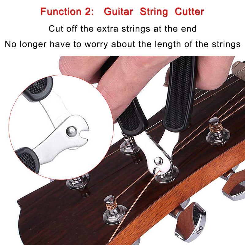 CJRSLRB 3Pack Guitar String Winder Guitar String Cutter and Bridge Pin Puller, 3 in 1 Guitar Tool Guitar Accessories - Image 5